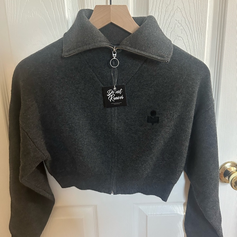 Isabelle Marant Cropped Zip-Up Sweater - Brand New with Tags